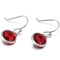 HARAHU PA-20667 Fülbevaló - Ezüst/Piros KP20667