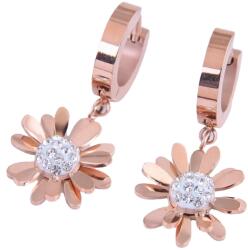 HARAHU BR-20679 Fülbevaló - RózsaArany/Kristály KP20679