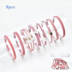 HARAHU PI-19630 Hajgumik - Rózsaszín/8db KP19630