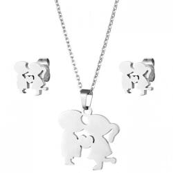 HARAHU Couple in Love Szett-Ezüst KP21701