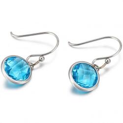 HARAHU PA-20669 Fülbevaló - Ezüst/VilágosKék KP20669