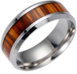 HARAHU Wooden Gyűrű-Ezüst/Barna/69mm KP17188