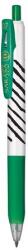 Zebra Zseléstoll, 0, 33 mm, nyomógombos, csíkos test, ZEBRA Sarasa Clip , zöld (48294) - fodicoaruhaz