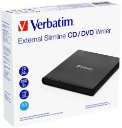Verbatim CD/DVD író, USB 2.0, külső, VERBATIM (53504)