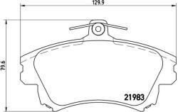 BREMBO set placute frana, frana disc BREMBO P 54 036 - automobilus