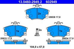 ATE set placute frana, frana disc ATE 13.0460-2949.2 (13.0460-2949.2)