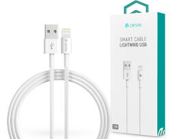 DEVIA Smart Series USB/Lightning töltő- és adatkábel 1m - fehér