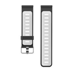 Gigapack pótszíj (univerzális, 22mm, szilikon) fekete/fehér (GP-153613)