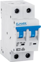ELMARK Kismegszakító C62N 32A 2P 6Ka Curve C Új (41232C)