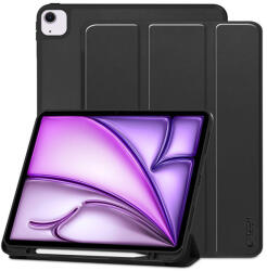 Tech-Protect Apple iPad Air 13 (2024) tablet tok (SmartCase) on/off funkcióval, Apple Pencil tartóval - Tech-Protect - fekete (ECO csomagolás)