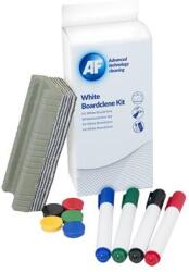 AF Tisztítófolyadék, táblához, szivaccsal, törlőkendővel, mágnessel, táblafilccel, 125 ml, AF „Whiteboard cleaning kit (TTIAWBK000)