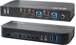 Club 3D Switch KVM CLUB 3D 4K60Hz 2x HDMI > HDMI/2xUSB/Audio retail (CSV-1382)