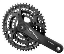 Prowheel Zephyr-701 négyszögtengelyes trekking hajtómű, 26-36-48T, 170 mm, alumínium, fekete