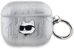 Karl Lagerfeld PU dombornyomott Choupette fejtok AirPods Pro 2 ezüsthöz