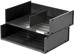 DURABLE Irattálca, műanyag, fekvő, A3, DURABLE "Optimo", fekete (1700786058) - nyomtassingyen