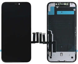 Apple iPhone 11 lcd kijelző és érintőpanel, fekete (RJ Incell, COF, FH1080p, IC csere támogatással, TFT)