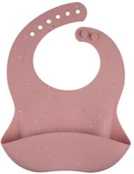 Canpol babies Canpol babies, Dots, baveta din silicon cu buzunar, roz Bavata