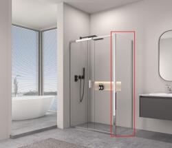 Erga Alpine, tömör zuhanyfal 90x195 cm, 6mm átlátszó üveg, króm profil, ERG-V02-ALPINE-G090-CR (ERG-V02-ALPINE-G090-CR)