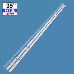 Háttérvilágítás Vestel 39coll 9+8LED 3V 17DLB39VER1 3db/csomag 2A+1B
