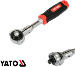 TOYA YT-07200 racsnis hajtószár 1/4" CrV, 72T - forgófejes 145 mm (YT-07200)