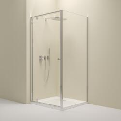 Erga Sydney, zuhanykabin egyszárnyú ajtóval 80 (ajtó) x 90 (fal) x 195 cm, 6mm átlátszó üveg, króm profil, ERG-V02-SYDNEY-D080G090-CR (ERG-V02-SYDNEY-D080G090-CR)
