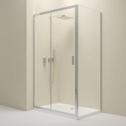 Erga Alpine, tolóajtós zuhanykabin 140 (ajtó) x 70 (fal) x 195 cm, 6mm átlátszó üveg, króm profil, ERG-V02-ALPINE-D140G070-CR (ERG-V02-ALPINE-D140G070-CR)