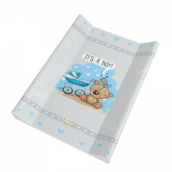 Babastar merev pelenkázó lap 50*70 cm - It's a boy ! maci babakocsi szürke - babastar