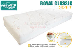 ViscoMed Royal Classic SOFT memory matrac 140x220 steppelt aloevera - alvasstudio