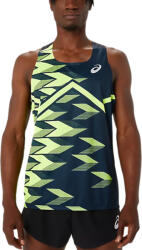 ASICS Maiou Asics MEN LIGHT GRAPHIC SINGLET - Albastru - L