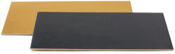 Decora Platou Tort Dreptungh. 2 Fete, Negru Auriu, 40x30xH0.3 cm (932591) Tava