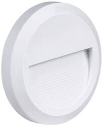 OPTONICA Lampa LED pentru Trepte 2W, Lumina Calda 3000K, 120LM, IP65, Corp Alb Rotund (61641-)