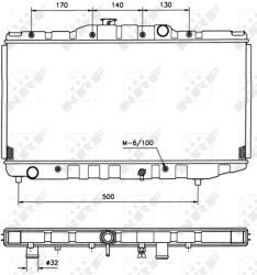 NRF hűtő, motorhűtés NRF 526711 (526711)