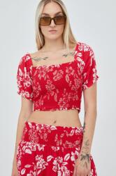 Superdry felső piros, női, virágos - piros XL