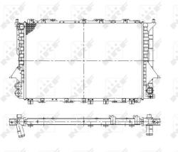 NRF hűtő, motorhűtés NRF 58870 (58870)