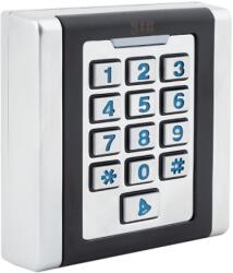 Vandálbiztos, vízálló (IP68), önálló működésű kódzár, külső kártyaolvasó funkcióval, Mifare K6MF-W - retailsupport