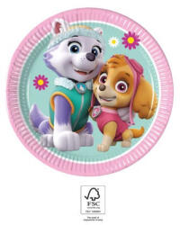Procos Paw Patrol Skye and Everest, Mancs Őrjárat papírtányér 8 db-os 19, 5 cm FSC (PNN93492)