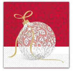 Procos Elegant Xmas Ball, Karácsony szalvéta 20 db-os 33x33 cm (PNN91863)