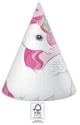 Procos Unicorn Rainbow Colors, Unikornis Parti kalap, csákó 6 db-os FSC (PNN93762)