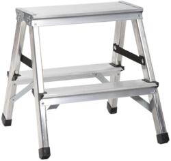 DRABEST Scara din aluminiu, pliabila, 2x2 trepte, 125 kg, Drabest (DR-AL-DD2)