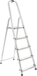 DRABEST Scara din aluminiu, pliabila, 5 trepte, 125 kg, Drabest (DR-AL-D5)