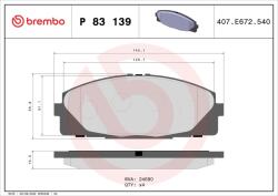 BREMBO BRE-P83139