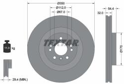TEXTAR féktárcsa TEXTAR 92284205 (92284205)