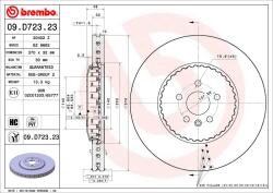 BREMBO féktárcsa BREMBO 09. D723.23 (09.D723.23)