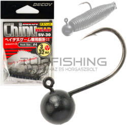 DEC Decoy Sv-30 Chinu Head #4-1.8g Ns Black (jde83418) - turfishing