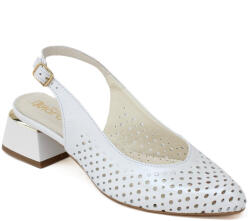 DiMarco női hátul nyitott szling körömcipő 243--BIANCO 07371