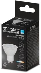 V-TAC GU10 LED spot égő dimmelhető 6W hideg fehér 38° - SKU 21197 (21197)