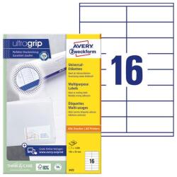 Avery Etikett AVERY 3423 105x35mm univerzális 1600 címke/doboz 100 ív/doboz (3423) - tonerpiac