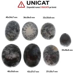  Pandantiv Opal Dendritic Oval cu Gaura - 25-40 x 18-36 x 5-8 mm - ( XXL ) - 1 Buc