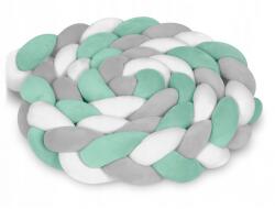 Ricokids Protectie laterala pentru patut, impletita, 2 m, ricokids 722002 - mint
