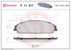 BREMBO Bre-p11017 (p 11 017)